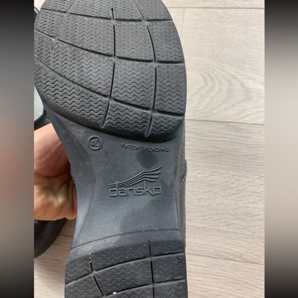 DANSKO Black LT PRO Nursing Clog Shoes Floral Tooled - Picture 9 of 11